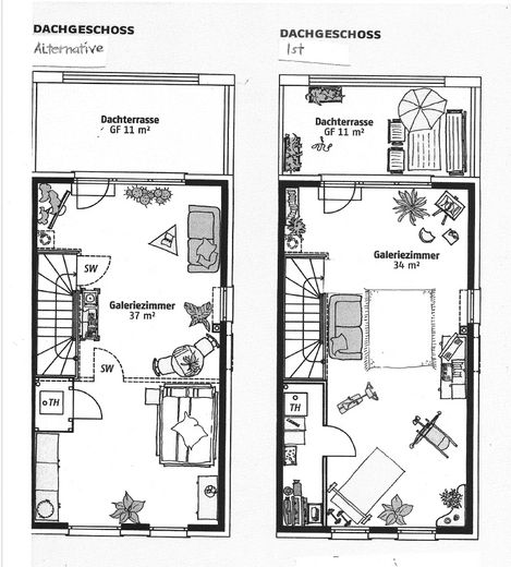 Family-friendly modern semi-detached house in a quiet development on the Havel – 2.OG Ist und Alternative