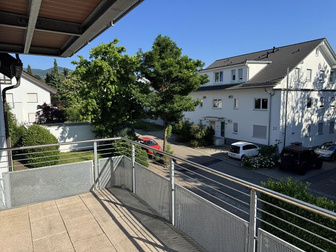 Blick vom Balkon