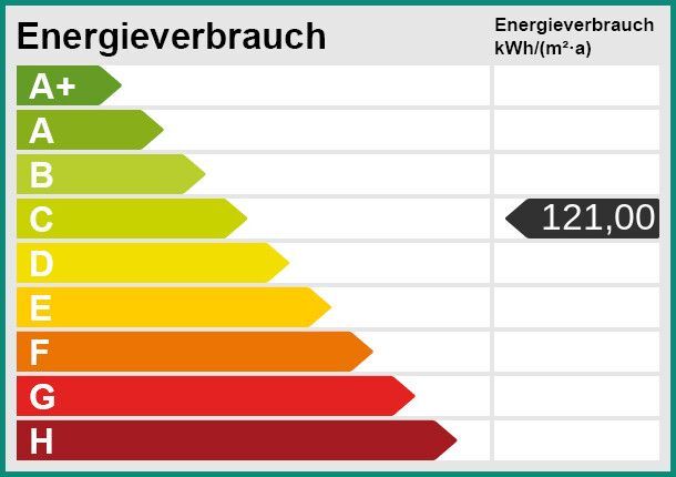 2-ZIMMER-EIGENTUMSWOHNUNG IN GUTER LAGE AM STADTZENTRUM VON RADEVORMWALD, PROVISIONSFREI ! – Energieskala