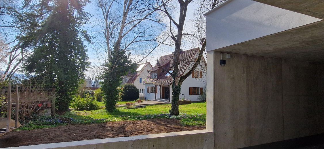 Blick aus Tiefgarage