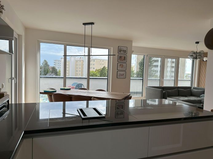 Blick von der Kochinsel