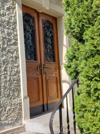 Wohnhaus im Jugendstil, Baujahr 1910, mit freistehendem Ökonomiegebäude, Baujahr 1960 – Eingangstür