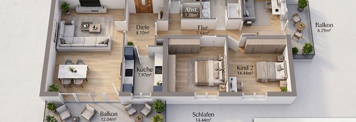Grundriss 3D