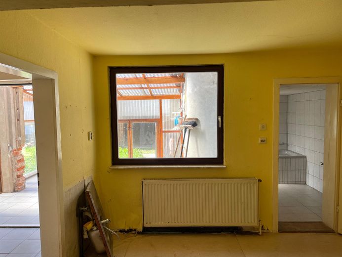 Küche mit Blick Innenhof
