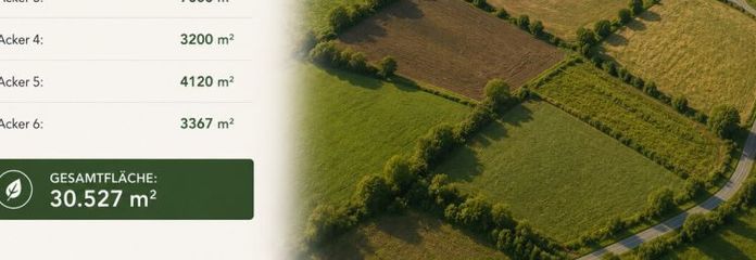 5 landwirtschaftliche Flächen (Äcker) in guter Lage in Unterdießen zu verkaufen