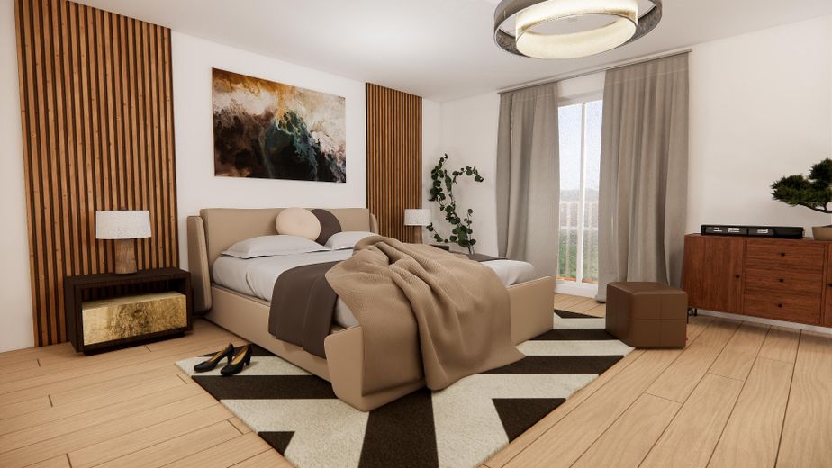 Ekskluzywny 4-pokojowy apartament typu penthouse – nowa inwestycja w Gattendorf – Schlafzimmer