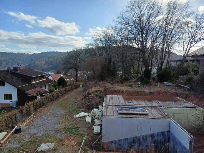 Projektiertes Baugrundstück in bester Lage von Wilhelmsfeld – Baustelle nach Süd-Westen