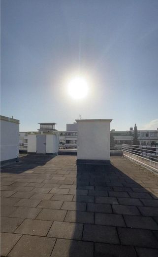 SCHWABING-WEST HELLE, MODERNISIERTE 2-ZIMMER-WOHNUNG MIT LOGGIA, SCHWIMMBAD UND GROSSER DACHTERRASSE – Dachterrasse