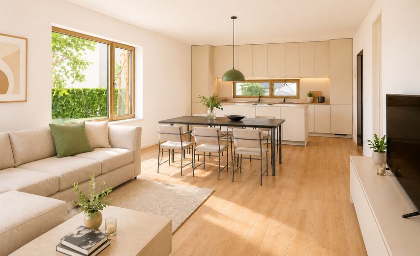 Neubau WHG 1.2 - M7/1 - Erdgeschoss - 91m² – Visualisierung