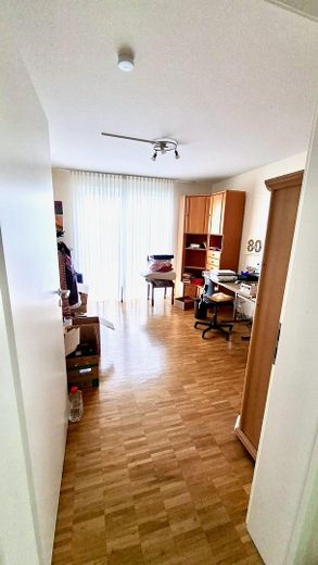 Vivienda acogedora en la ladera: luminosa, tranquila, accesible, con jardín y balcón – Büro mit Kisten 