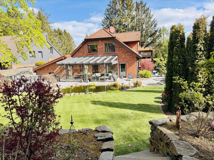 Ansicht vom Gartenende