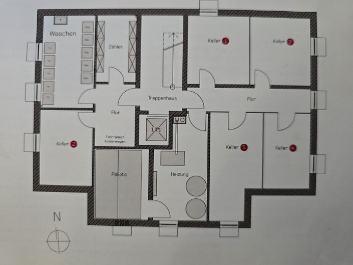 Grundriss Keller (Nr. 3)