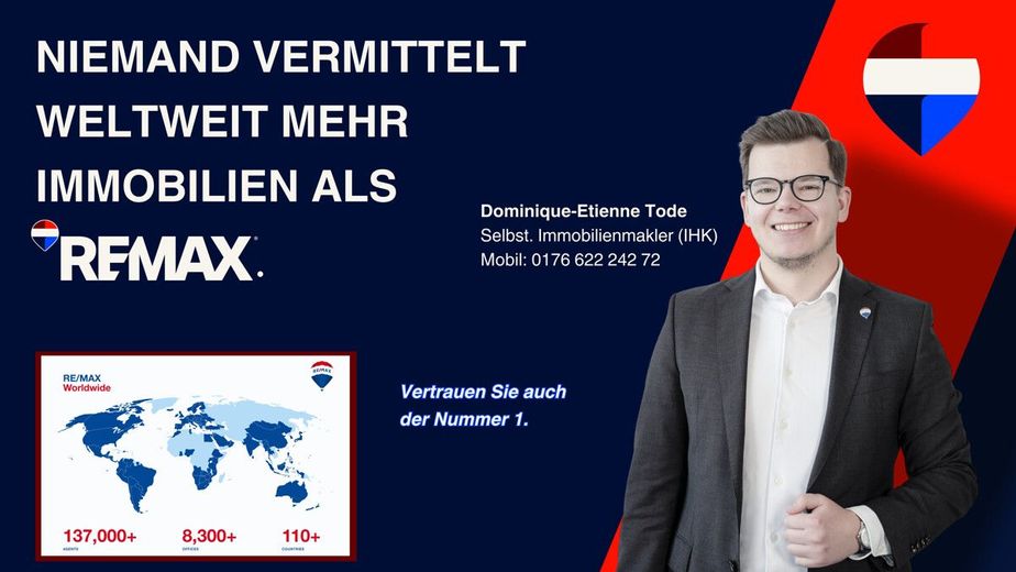 Ihr Sanierungs-/
Verwirklichungsprojekt 
in bester Lage vom Amselweg – Niemand vermittelt weltweit mehr Immobilien als REMAX
