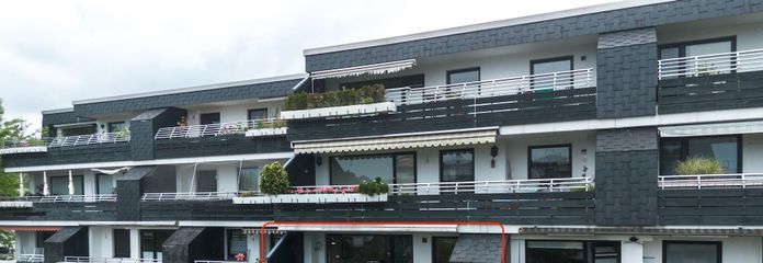 Rückseite - Balkonterrasse