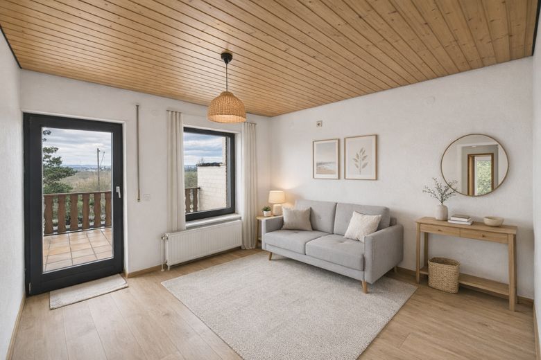 Großzügiges Einfamilienhaus mit Südgarten, 4 Schlafzimmern, Balkon &amp; Garage nahe Saarpolygon – Visualisierung einer möglichen Gestaltung.