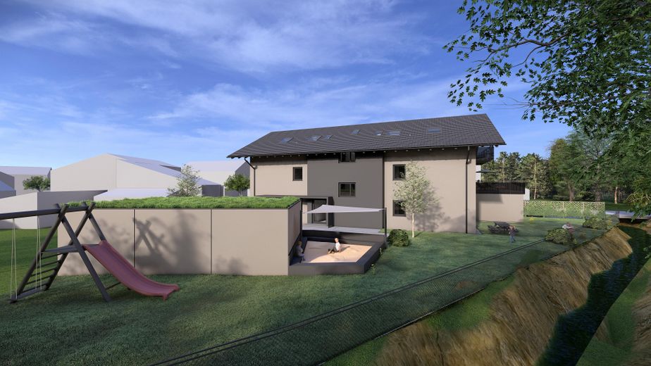 3-Zi.-Wohngenuss am Tännelbach – Licht, Luft & Weitblick auf zwei Balkonen – Ansicht - Nord II