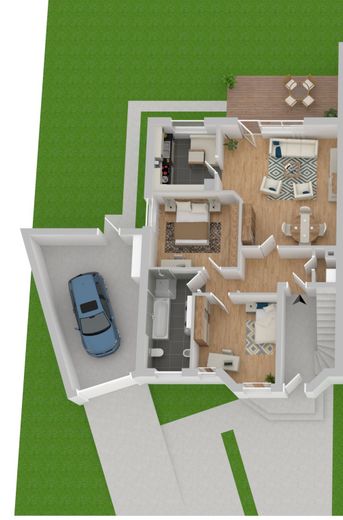 Erdgeschoß Zweifamilienhaus