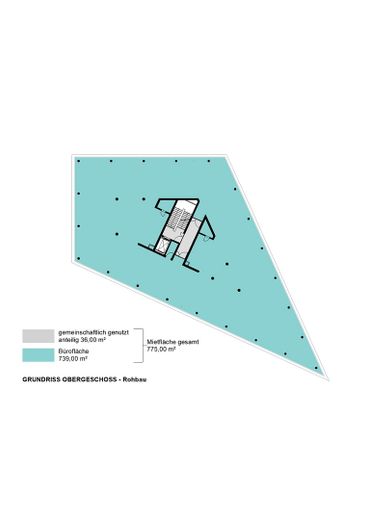 Grundriss O1/O2 - Rohbau
