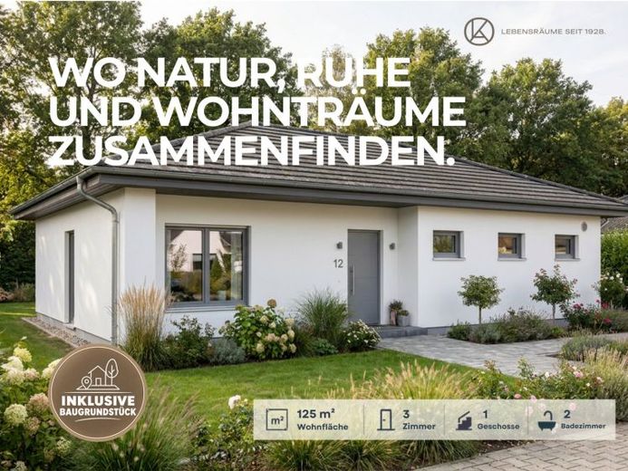 EUTIN-SIELBECK | Ekskluzywny nowo wybudowany bungalow w otoczeniu natury – mieszkanie na jednym poziomie – Zdjęcie 1