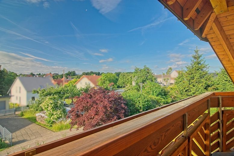 Prestigious A+ country house with in-law apartment on park-like grounds – Blick vom Südbalkon
