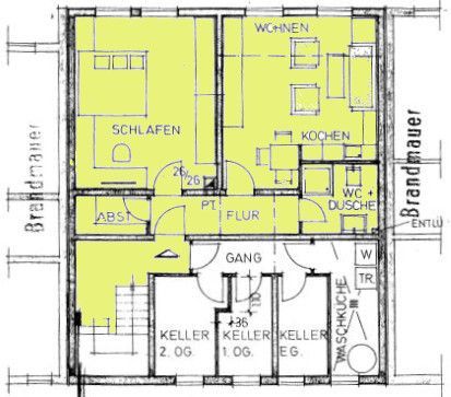 Kompakte 48 qm in kleiner Hausgemeinschaft im Landauer Stadtviertel Horst zu verkaufen! – 5193 - Grundriss der Wohnung