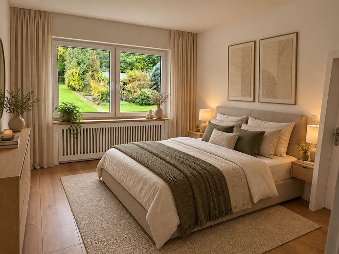 Schledehausen-4 Zimmer Familienglück – Eltern Schlafzimmer