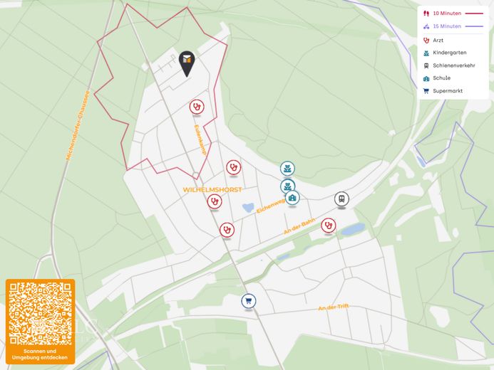 Traumgrundstück in Wilhelmshorst – Lageplan