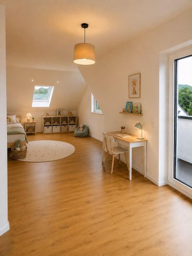 Moderna porzione di bifamiliare di alta qualità con giardino a Sinzig-Franken – Zimmer z.B. Kinderzimmer