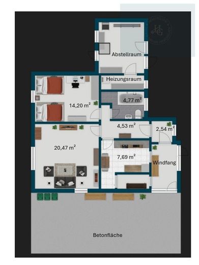 Charmantes Einfamilienhaus und Gartenhaus auf großem Grundstück – Grundriss Gartenhaus