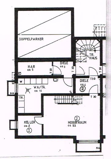 79m² Wohn-/Nutzfläche | Provisionsfrei | 3 Zimmer Maisonette Gartenwohnung | sofort bezugsfrei – Grundriss-UG