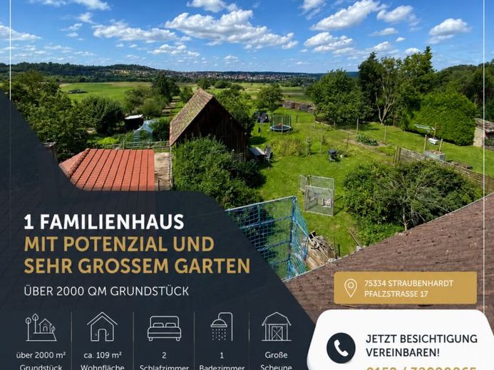Reserviert - 1 Familienhaus mit Potenzial und sehr großem ,über 2000 qm, Garten – Foto 1