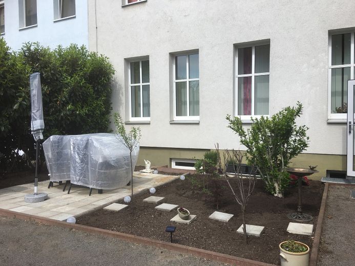 Sitzgelegenheit im Innenhof
