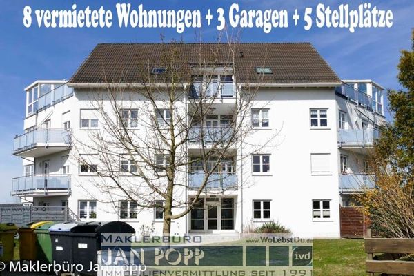 8 Wohnungen - 3 Garagen - 5 Stellplätze