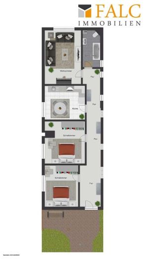 PROVISIONSFREI - Tolle 3-Zimmer-Wohnung in Schollene mit überdachter Terrasse – Grundriss