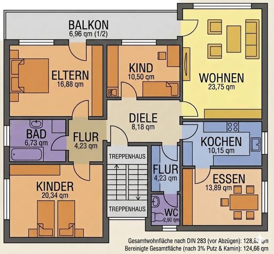 Großzügige 5-Zimmer-EG-Wohnung mit eigenem Garten – Foto 20