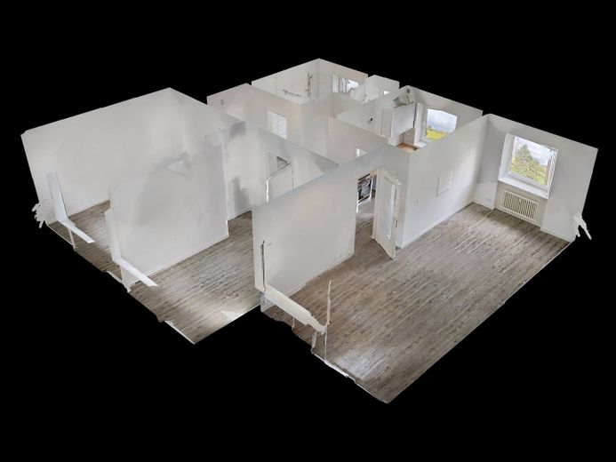EINZIEHEN UND BIS ZU 3 KALTMIETEN SPAREN: Große 3-Zimmer-Wohnung mit BALKON und EBK in Kappeln-Ellenberg – 3D-Ansicht Grundriss