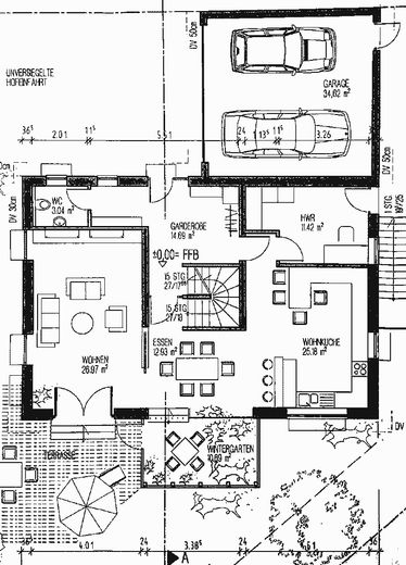 Modern architect-designed house for the large family – Grundriss EG
