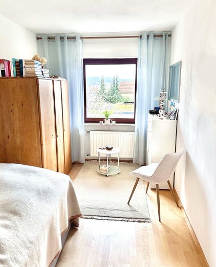 Direkt v. Eigentümer: Gemütliches Reihenendhaus mit Garten in bester Waldrandlage von Trautheim – Zimmer Südseite