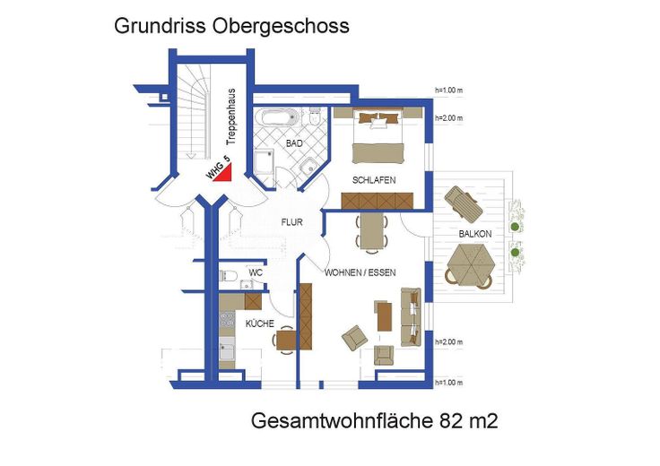 Grundriss 1.Obergeschoss
