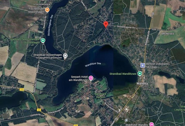 Lage Grundstück Wandlitz