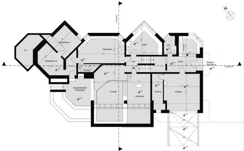 Renoviert & provisionsfrei: Lichtdurchflutete, moderne Villa auf Traumgrundstück – Grundriss UG/EG