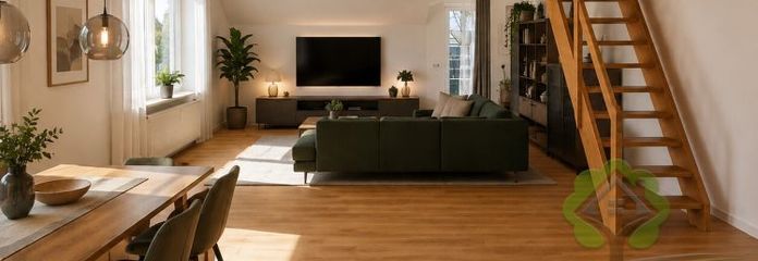 Handwerker aufgepasst: DG-Wohnung mit Balkon & Nutzfläche – Provisionsfrei