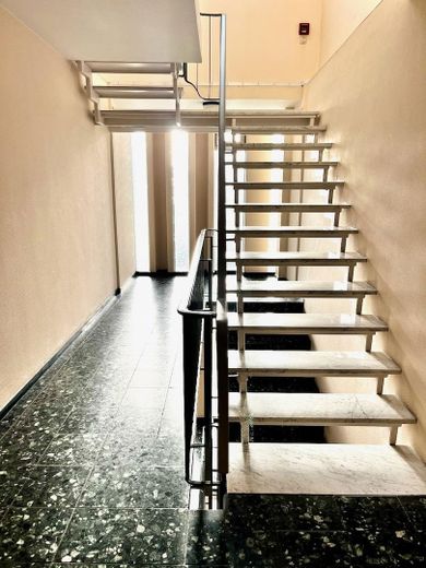 Treppe zum Dachgeschoss