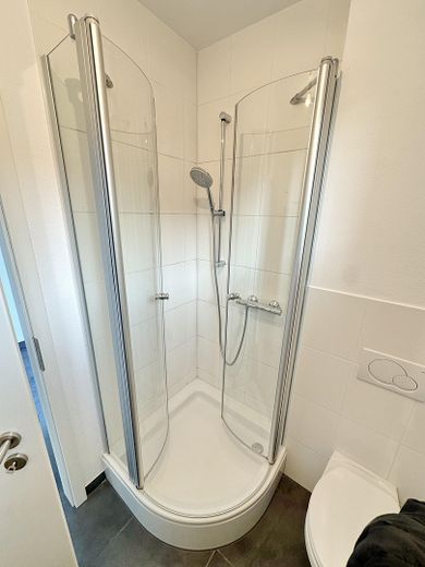 Modernes Wohnhaus mit separater Gewerbeeinheit in ruhiger Citylage – Gästebad