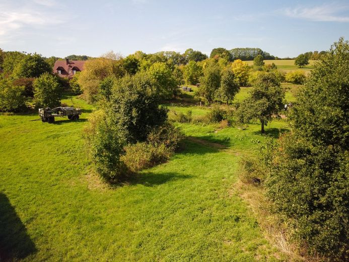 Einmaliger Vierseithof im LK Bamberg! Riesiges Grundstück, 2 x Haus, Halle, 6000 qm Bauland! Garten! – Wunderschönes Grundstück und Umgebung
