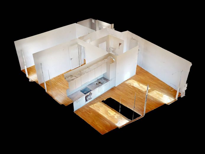 Moderne 3-Zimmer-Wohnung mit EBK und ZWEI BALKONEN im Neubauquartier 'Ferdinand's Garden' – 3D-Ansicht
