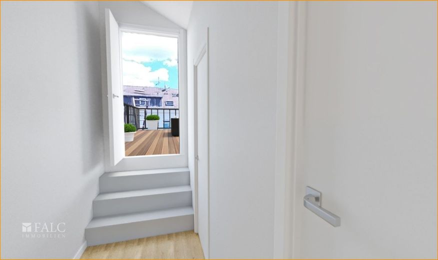 Exklusive sanierte Maisonette-Wohnung mit riesiger Dachterrasse! – Zugang_Dachterrasse