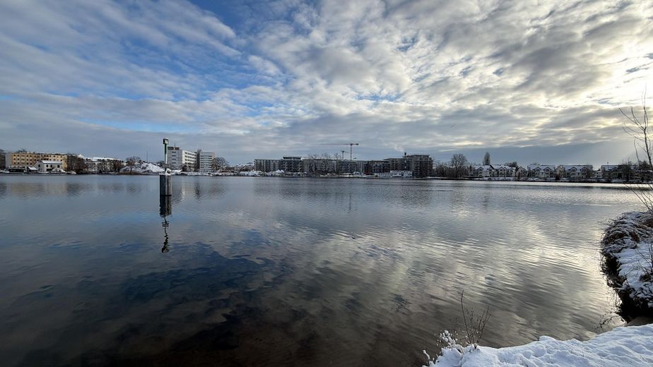 Blick auf die Wohnanlage