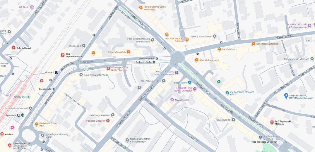 3-pokojowe mieszkanie w Alt-Moosach, 3 minuty do U3, wśród zieleni i z dużą ilością słońca. Bez prowizji! – Lage