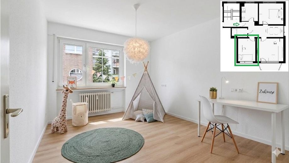 Großes Kinder-/Schlafzimmer